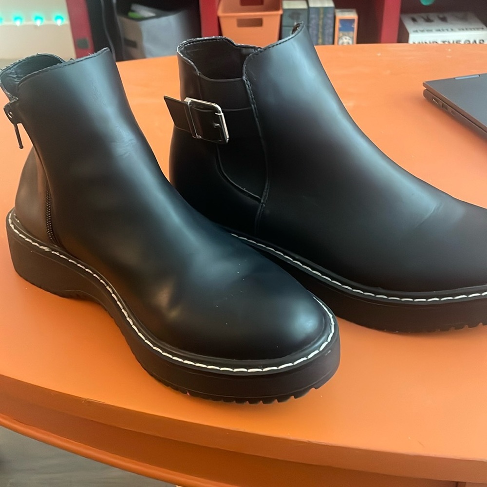 Steve Madden Black Ankle Boots
